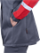 Костюм РОУД летний, серый-красный, женский (Куртка+брюки) - фото 105820
