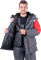 Костюм ЕНИСЕЙ зимний, серый-красный - фото 106980