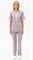 Костюм САНДРА, серый-св.розовый - фото 108642