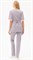 Костюм САНДРА, серый-св.розовый - фото 108644