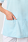 Блуза БЕРТИ, голубая- белая - фото 108700