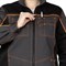 Костюм женский "Бренд 1" 2020 с удлиненной курткой темно-серый/черный (куртка и брюки) - фото 171225
