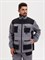 Костюм "Канзас" ткань 240гр, СОП, куртка+п/к, цвет св.серый с черным - фото 172395