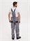 Костюм "Канзас" ткань 240гр, СОП, куртка+п/к, цвет св.серый с черным - фото 172401