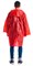 Плащ-дождевик СИРИУС-ЛЮКС на липучке ПВД 80 мкр. пропаянные швы, красный - фото 176553