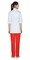 Костюм СИРИУС-БАРБАРА женский белый с красным - фото 178543