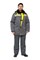 Куртка "Прим" серый/желтый 210 г/м.кв, 80%ПЭ+20%ХБ, ВО, Gerda КУР591 - фото 48390