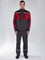 Костюм Нембус-1 СОП (тк.Смесовая,220) брюки, т.серый/красный - фото 48699