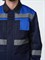 Костюм Виватный-1 (тк.Смесовая,220) брюки, т.синий/черный/васильковый - фото 48802