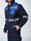 Костюм Виватный-1 (тк.Смесовая,220) брюки, т.синий/черный/васильковый - фото 48804