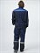 Костюм Виватный-1 (тк.Смесовая,220) брюки, т.синий/черный/васильковый - фото 48807