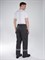 Костюм Нембус-1 СОП (тк.Смесовая,220) брюки, т.серый/красный - фото 49006