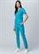 Костюм женский хирургический Модерн-001 (тк.Спандекс,175) MedLine, голубой - фото 49057