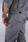 Костюм Союз-Профессионал-1 (тк.Балтекс,240) брюки, серый/св.серый/оранжевый - фото 49097