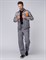 Костюм Союз-Профессионал-1 (тк.Балтекс,240) брюки, серый/св.серый/оранжевый - фото 49102