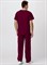 Костюм универсальный хирурга (тк.Панацея,160), бордовый - фото 49153