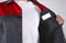 Костюм Стандарт (тк.Смесовая,210) брюки, т.серый/красный - фото 49176