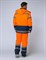 Костюм зимний Дорожник (тк.Смесовая,210) брюки, оранжевый/т.синий - фото 5294