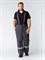 Костюм зимний Ховард (тк.Балтекс,210) брюки, т.серый/лимон - фото 5403