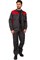Костюм Идеал NEW (тк.Балтекс,210) брюки, т.серый/красный - фото 5408