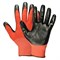 Перчатки нейлоновые с нитриловым покрытием, красно-черные - фото 54432