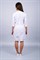 Халат женский Спринт (тк.ТиСи), белый/бирюзовый - фото 55190