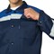 Костюм мужской летний Стандарт 1 СОП темно-синий/василек (куртка и брюки) - фото 55402