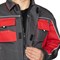 Костюм мужской Бренд 1 2020 темно-серый/красный (куртка и брюки) - фото 55426