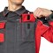 Костюм мужской Бренд 1 2020 темно-серый/красный (куртка и брюки) - фото 55428