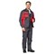 Костюм мужской Бренд 2 2020 темно-серый/красный (куртка и полукомбинезон) - фото 55482