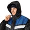 Куртка мужская утепленная Сарма черно-васильковая - фото 55667