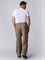 Костюм Респект (тк.Саржа,250) брюки, бежевый/коричневый - фото 5568