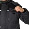 Костюм мужской утепленный Профессионал 2 Ультра темно-серый/черный (куртка и полукомбинезон) - фото 55753