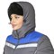 Куртка женская утепленная Онега-М с трехслойным утеплителем темно-серый/электрик - фото 55815