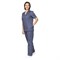 Костюм медицинский женский Хирург синий (блузон и брюки) - фото 55973