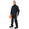 Костюм мужской Викинг черный из хлопковой ткани (куртка, брюки, ремень, футболка) - фото 56131