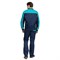 Костюм мужской Бренд 2 синий/бирюза (куртка и полукомбинезон) - фото 56198