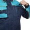Костюм мужской Бренд 2 синий/бирюза (куртка и полукомбинезон) - фото 56202