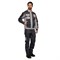 Костюм мужской Бренд 1 серый/серый универсальный (куртка и брюки) - фото 56217