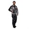 Костюм мужской Бренд 1 серый/серый универсальный (куртка и брюки) - фото 56218