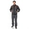 Костюм мужской Бренд 1 серый/черный универсальный (куртка и брюки) - фото 56225