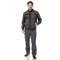 Костюм мужской Бренд 1 серый/черный универсальный (куртка и брюки) - фото 56226