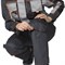 Костюм женский Бренд 1 серый/серый из смесовой ткани (куртка и брюки) - фото 56239
