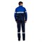 Костюм мужской Вираж 2 темно-синий/василек (куртка и полукомбинезон) - фото 56261