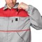 Костюм мужской летний Гудзон серо-красный (куртка и полукомбинезон) - фото 56306