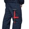 Костюм мужской летний Гудзон сине-красный (куртка и полукомбинезон) - фото 56314