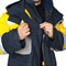 Костюм мужской утепленный темно-синий/желтый (куртка и брюки) - фото 56319