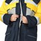 Костюм мужской утепленный темно-синий/желтый (куртка и брюки) - фото 56328