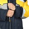 Костюм мужской утепленный темно-синий/желтый (куртка и брюки) - фото 56329