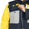 Костюм мужской утепленный темно-синий/желтый (куртка и брюки) - фото 56330